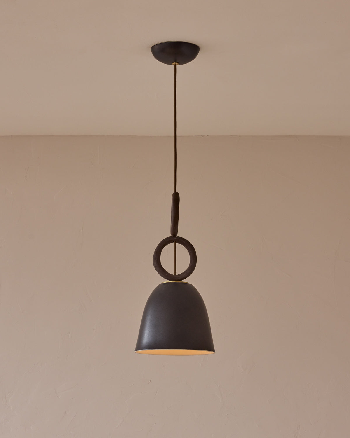 Mira Ceramic Pendant - Ebony