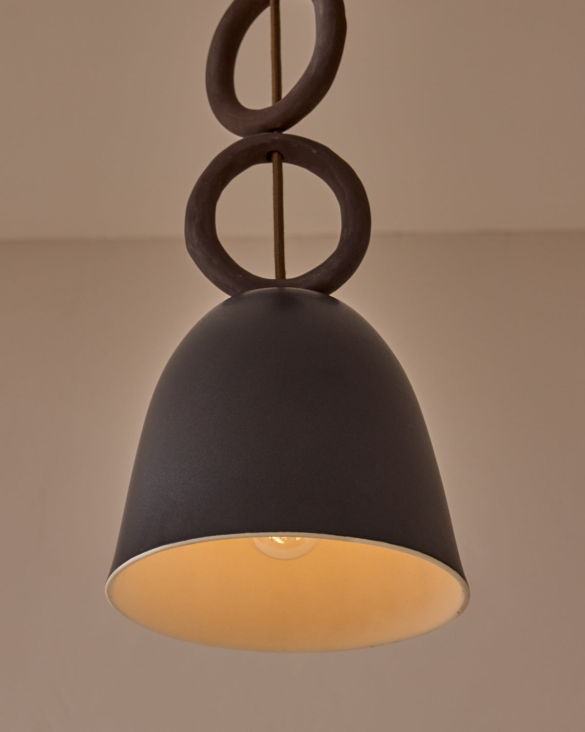 Mira Ceramic Pendant - Ebony