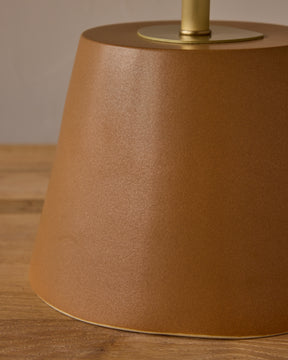 Noa Ceramic Table Lamp - Chestnut