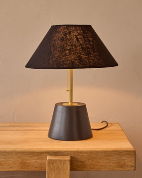 Noa Ceramic Table Lamp - Ebony