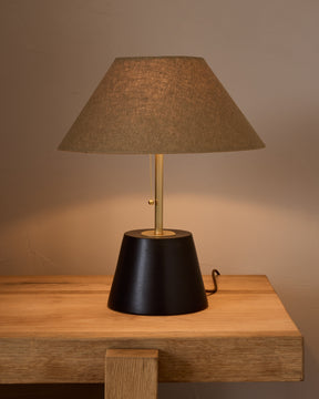 Noa Ceramic Table Lamp - Ebony