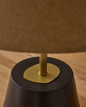 Noa Ceramic Table Lamp - Ebony