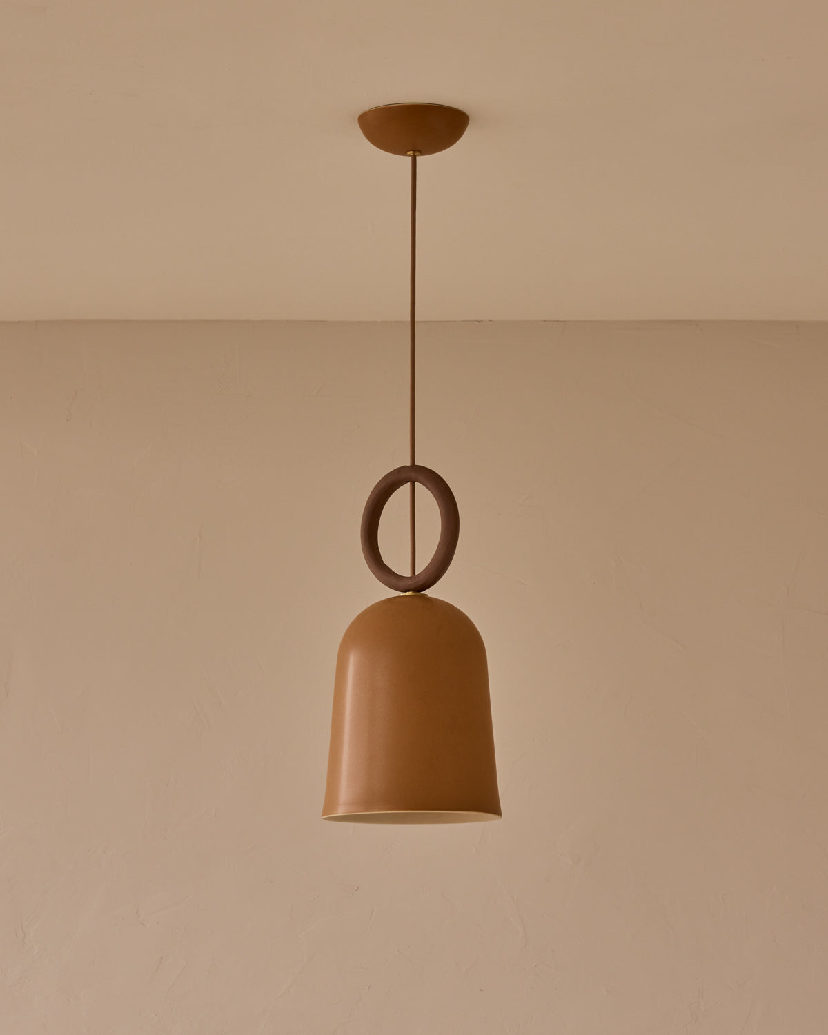 Willa Ceramic Pendant - Chestnut