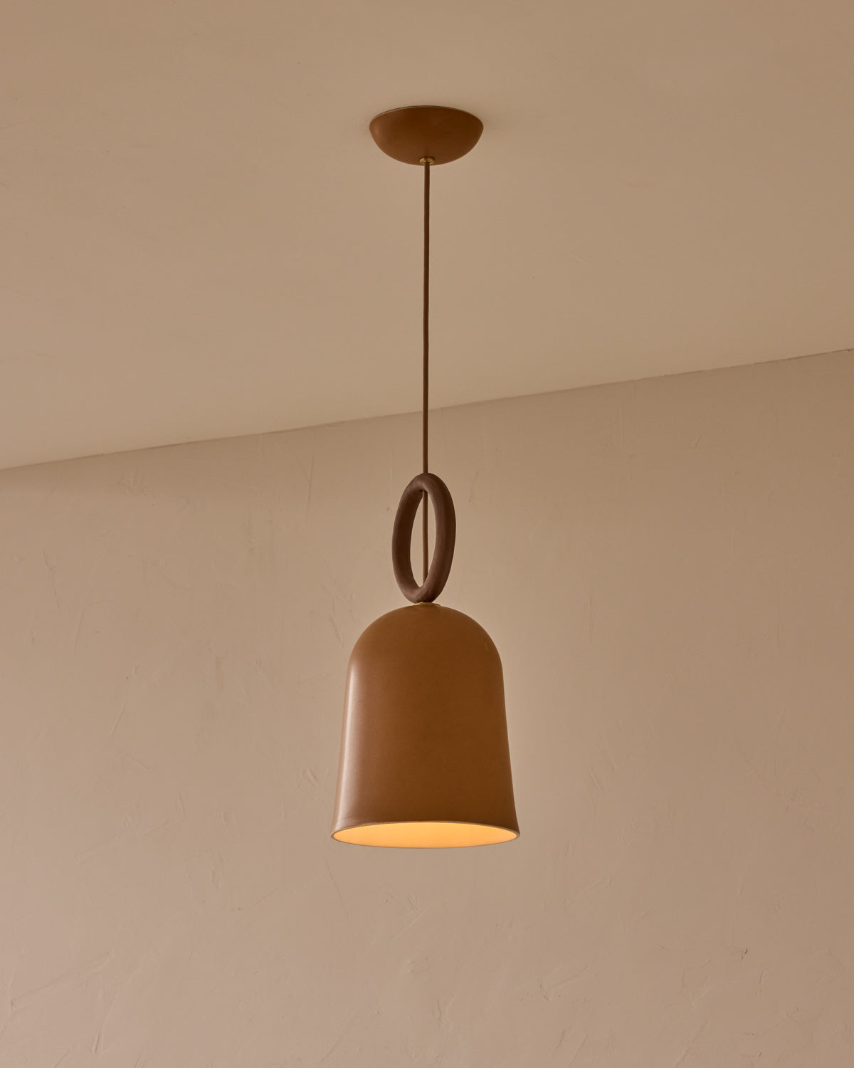 Willa Ceramic Pendant - Chestnut