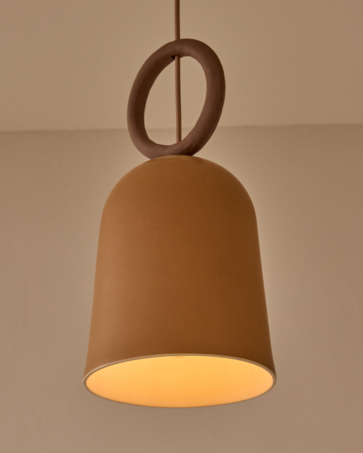 Willa Ceramic Pendant - Chestnut