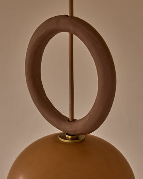 Willa Ceramic Pendant - Chestnut