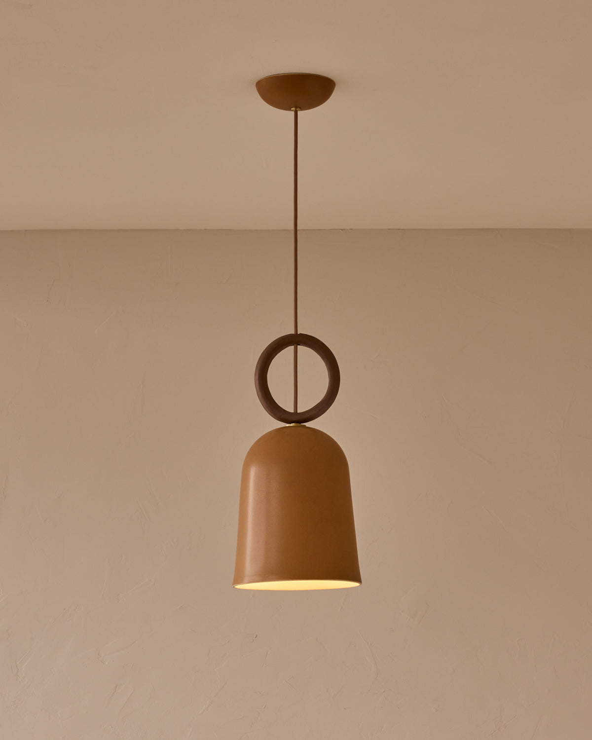 Willa Ceramic Pendant - Chestnut