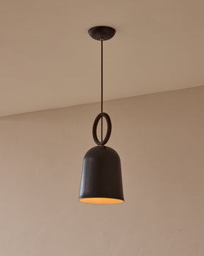 Willa Ceramic Pendant - Ebony