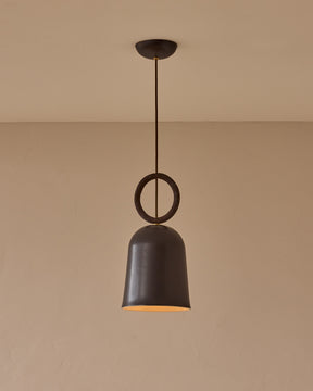 Willa Ceramic Pendant - Ebony