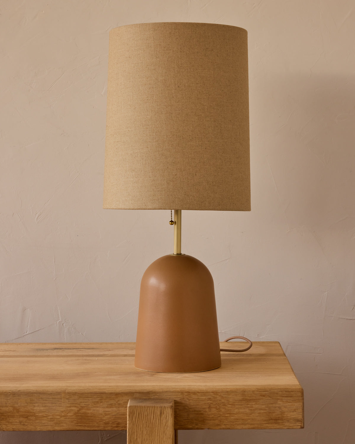 Willa Ceramic Table Lamp - Chestnut