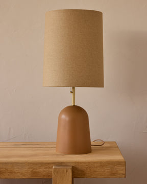 Willa Ceramic Table Lamp - Chestnut