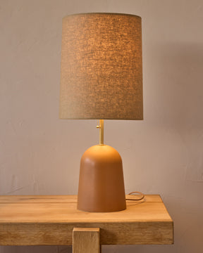 Willa Ceramic Table Lamp - Chestnut