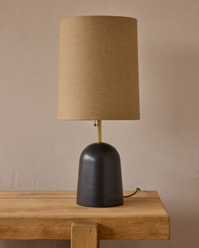 Willa Ceramic Table Lamp - Ebony