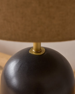 Willa Ceramic Table Lamp - Ebony