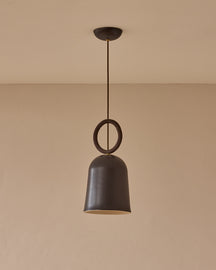 Willa Ceramic Pendant - Ebony