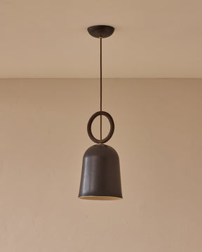 Willa Ceramic Pendant - Ebony
