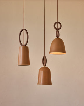 Mira Ceramic Pendant - Chestnut