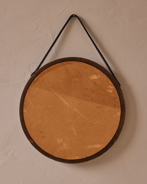 Round Danish Wooden Mirror