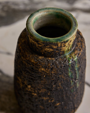 Pair of Birch Bark Ceramic Vessels