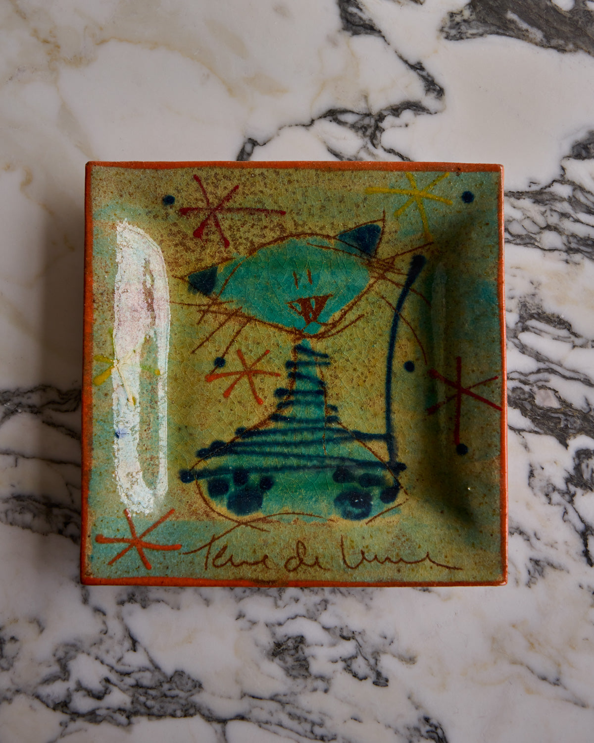 Ceramic Cat Tray