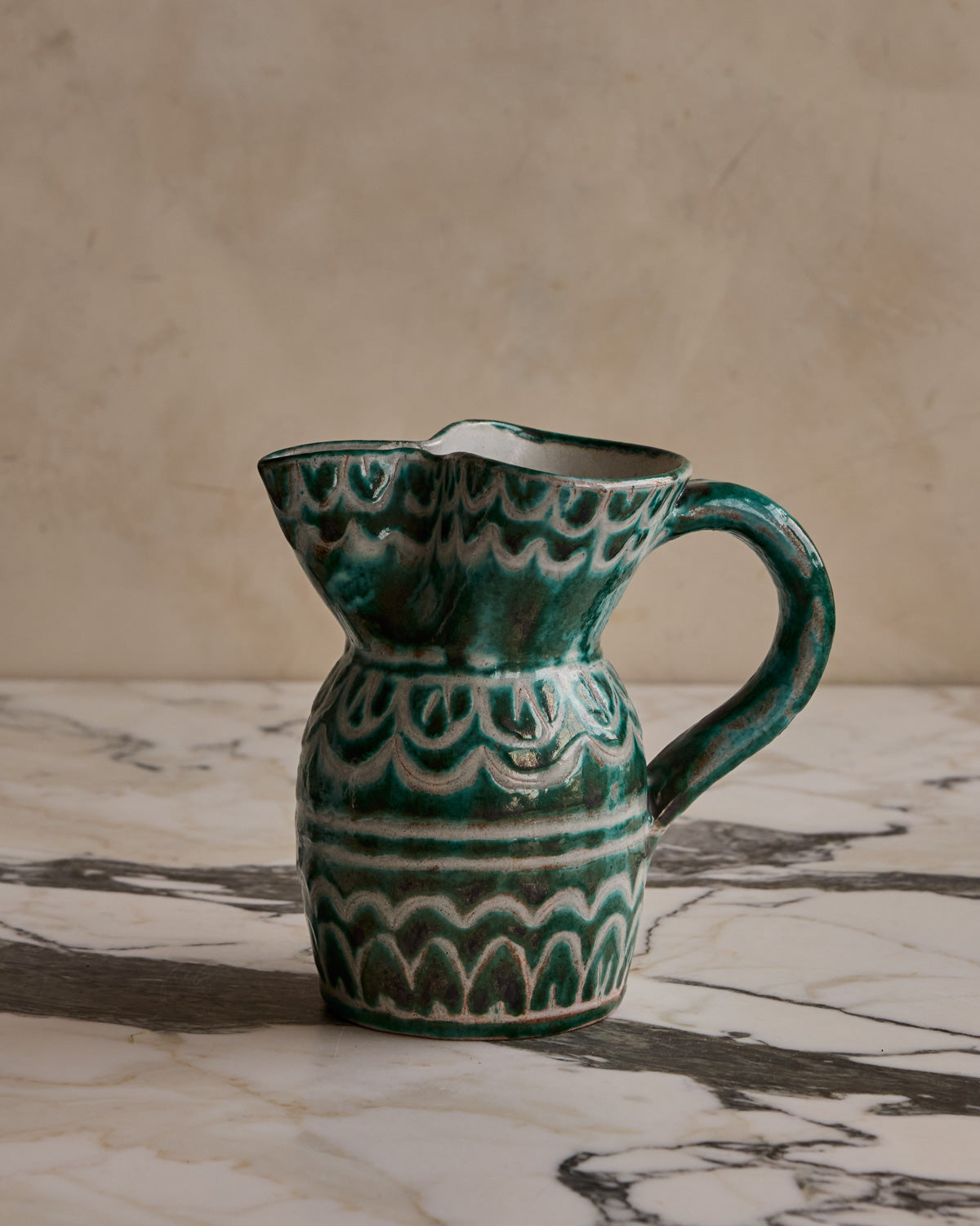 Emerald Glaze Pitcher