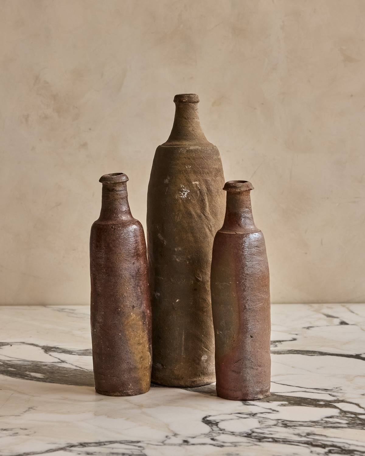 French Calvados Bottles - Set of 3