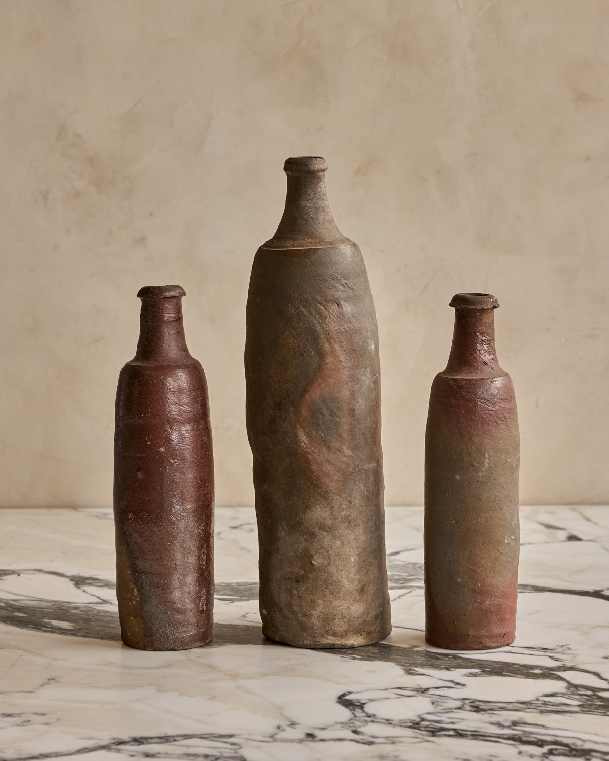 French Calvados Bottles - Set of 3