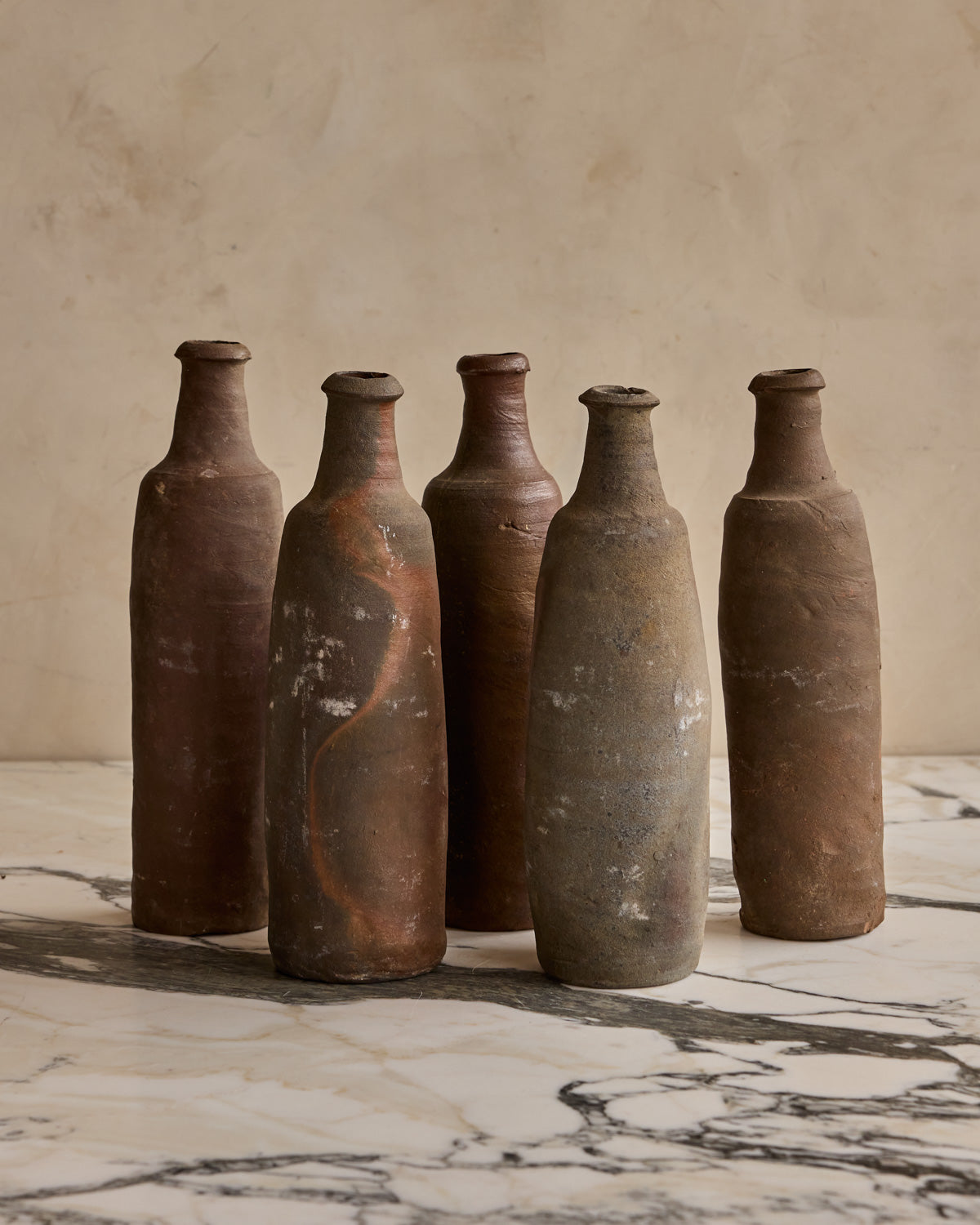 French Calvados Bottles - Set of 5