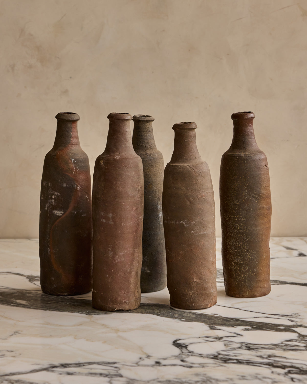 French Calvados Bottles - Set of 5
