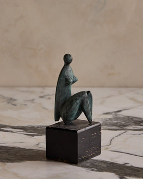 Small Bronze Lady Sculpture