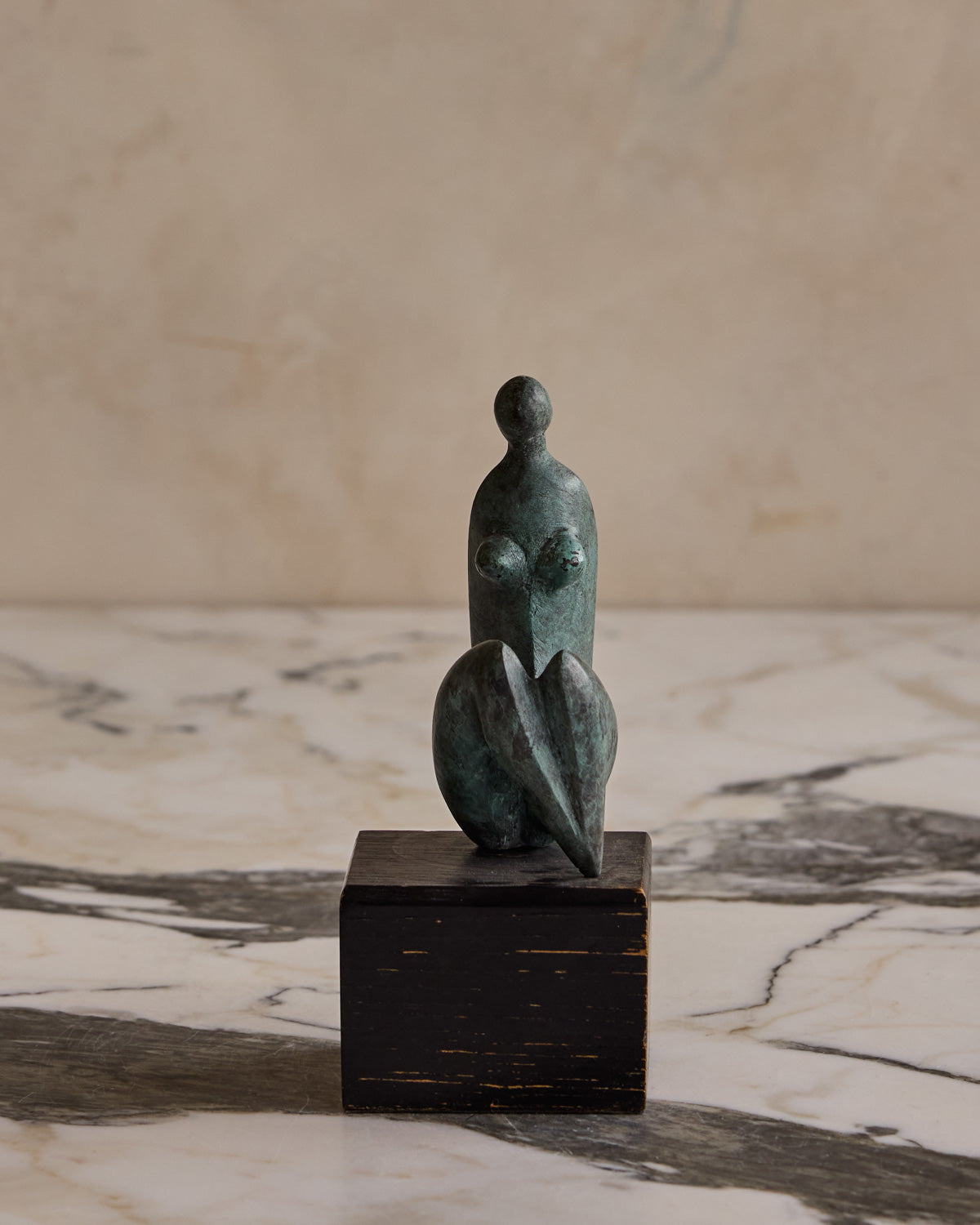 Small Bronze Lady Sculpture