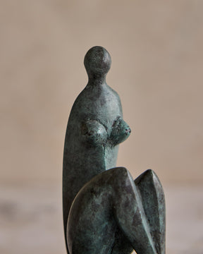 Small Bronze Lady Sculpture