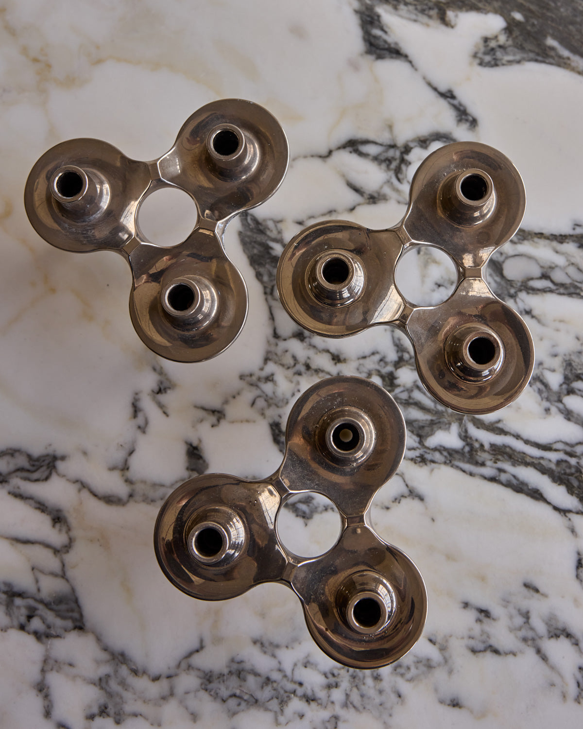 Set of 5 Orion Stacking Candle Holders by STOFF Nagel