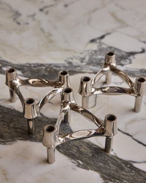Trio of BMF Stacking Candle Holders by STOFF Nagel