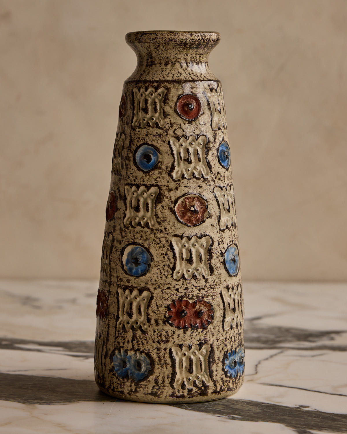 Floral Mid-Century Vase