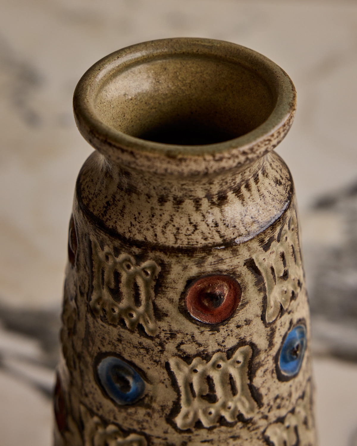 Floral Mid-Century Vase