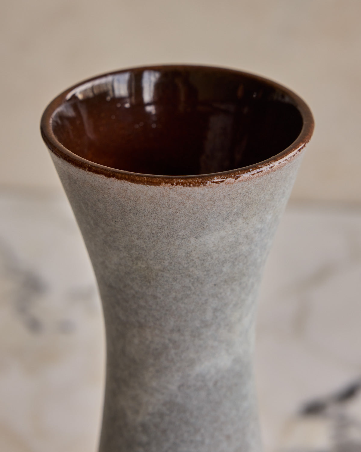 Ceramic Hourglass Vase