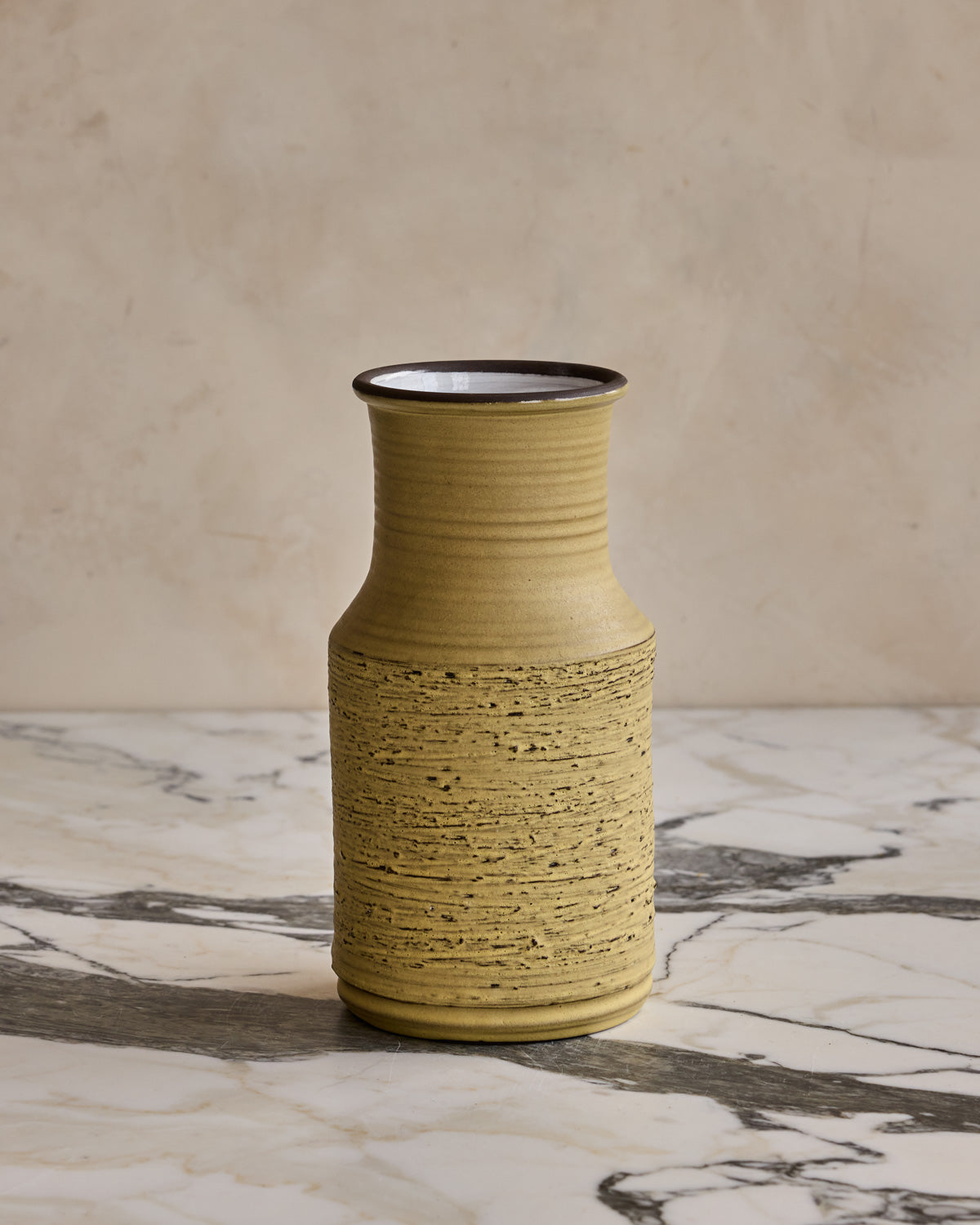 Yellow Ridge Textured Vase