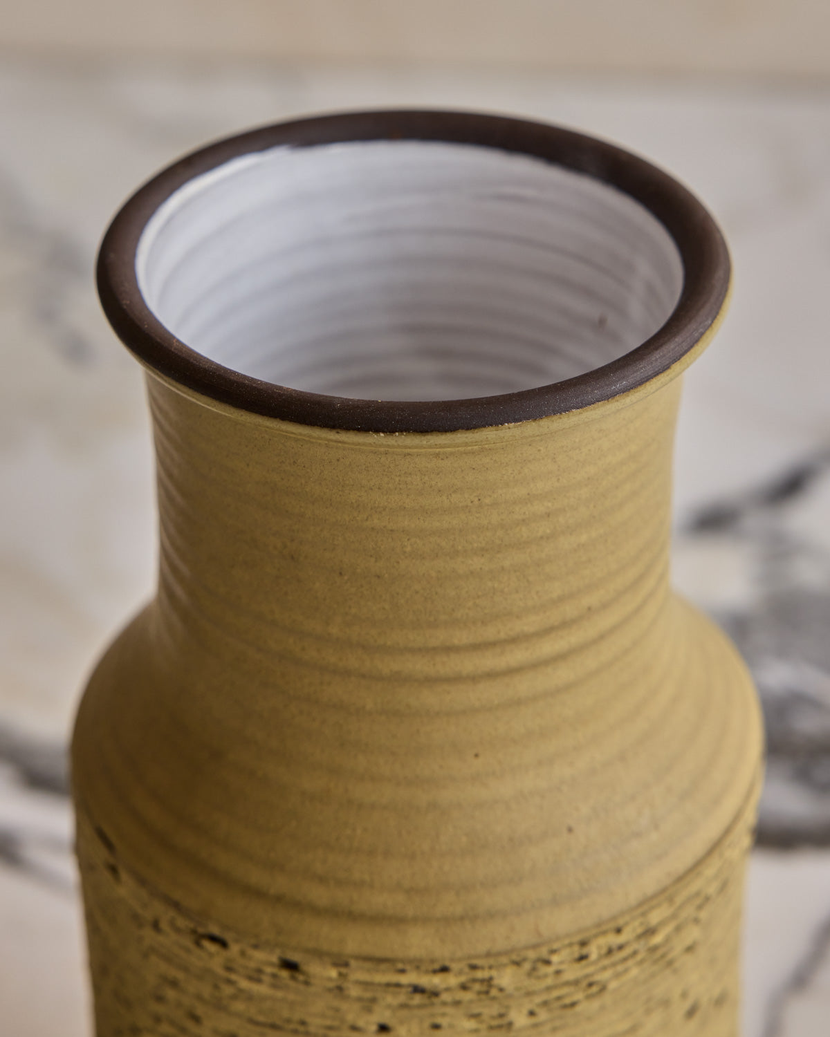 Yellow Ridge Textured Vase