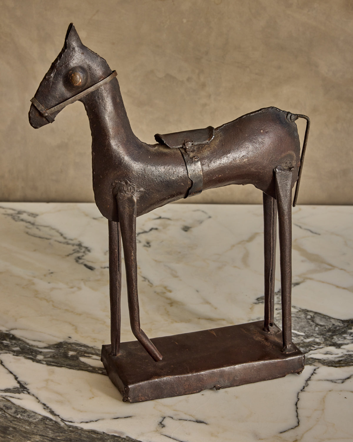 Metal Horse Sculpture