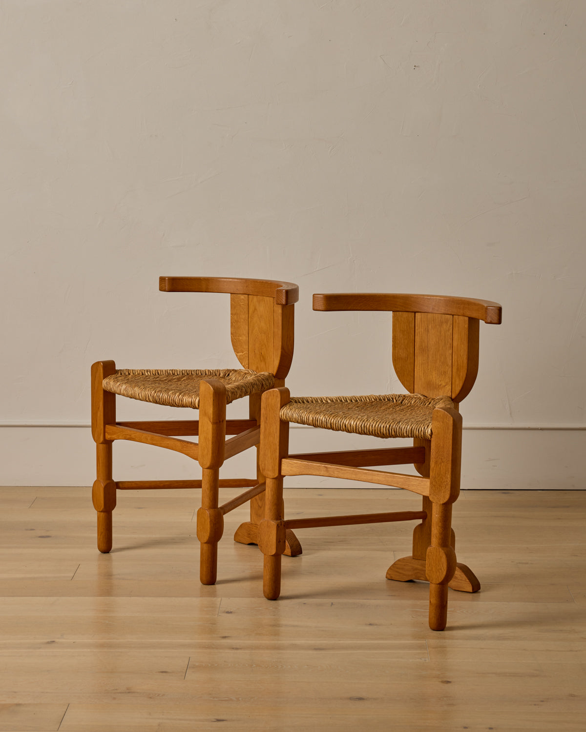 Pair of Sculptural Accent Chairs by Bernhard Hoetger