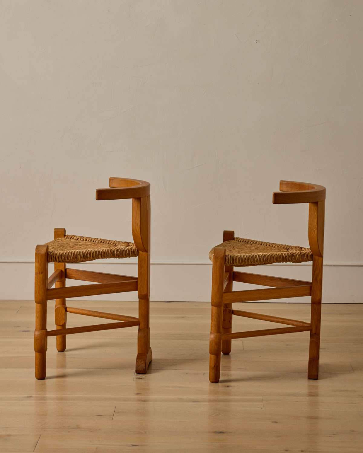 Pair of Sculptural Accent Chairs by Bernhard Hoetger