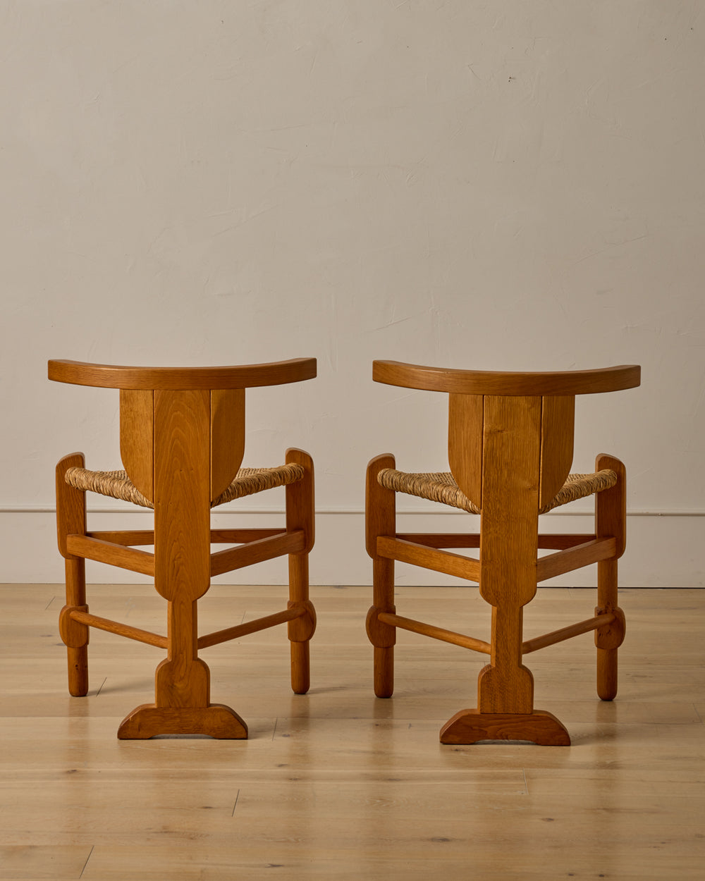 Pair of Sculptural Accent Chairs by Bernhard Hoetger