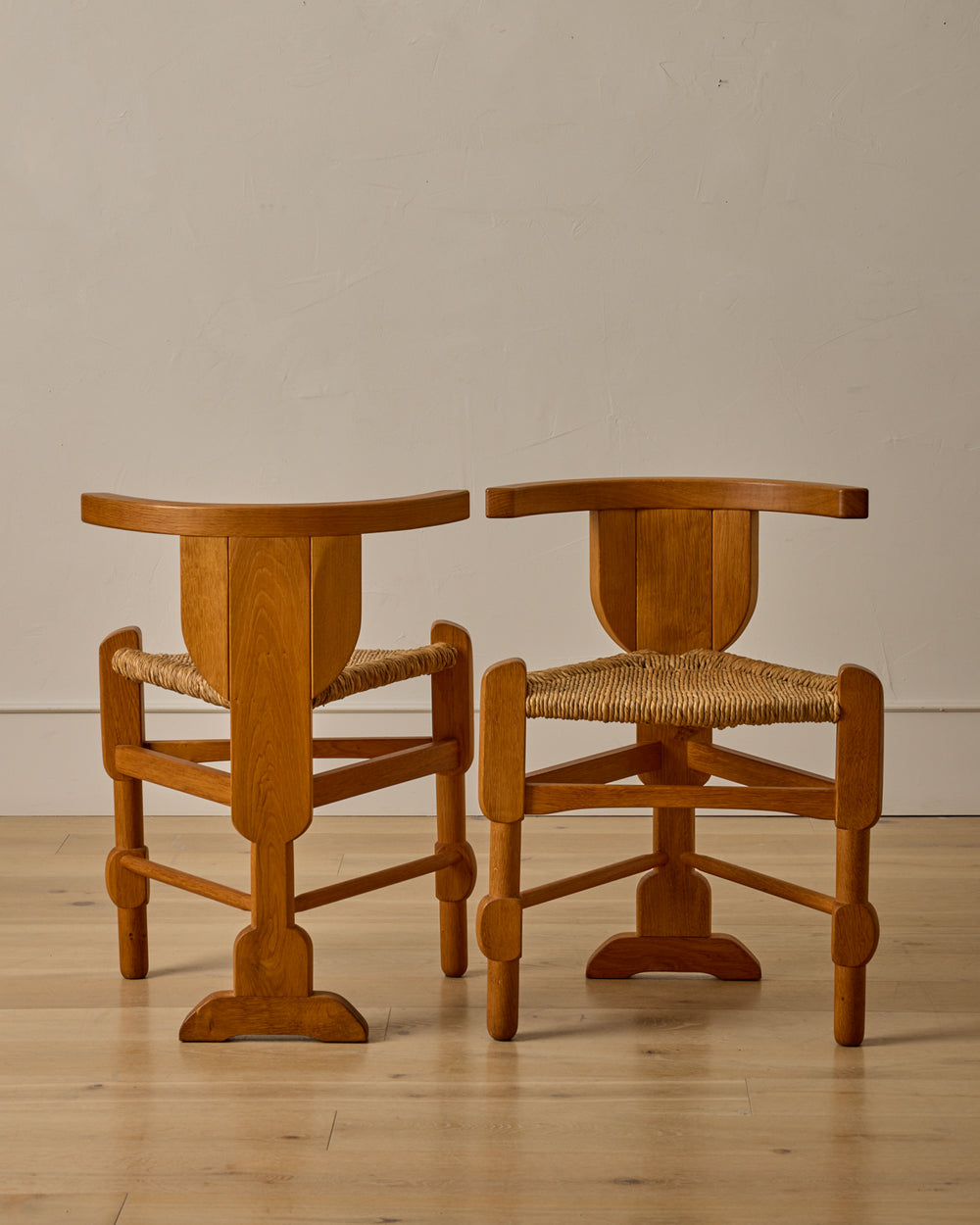 Pair of Sculptural Accent Chairs by Bernhard Hoetger