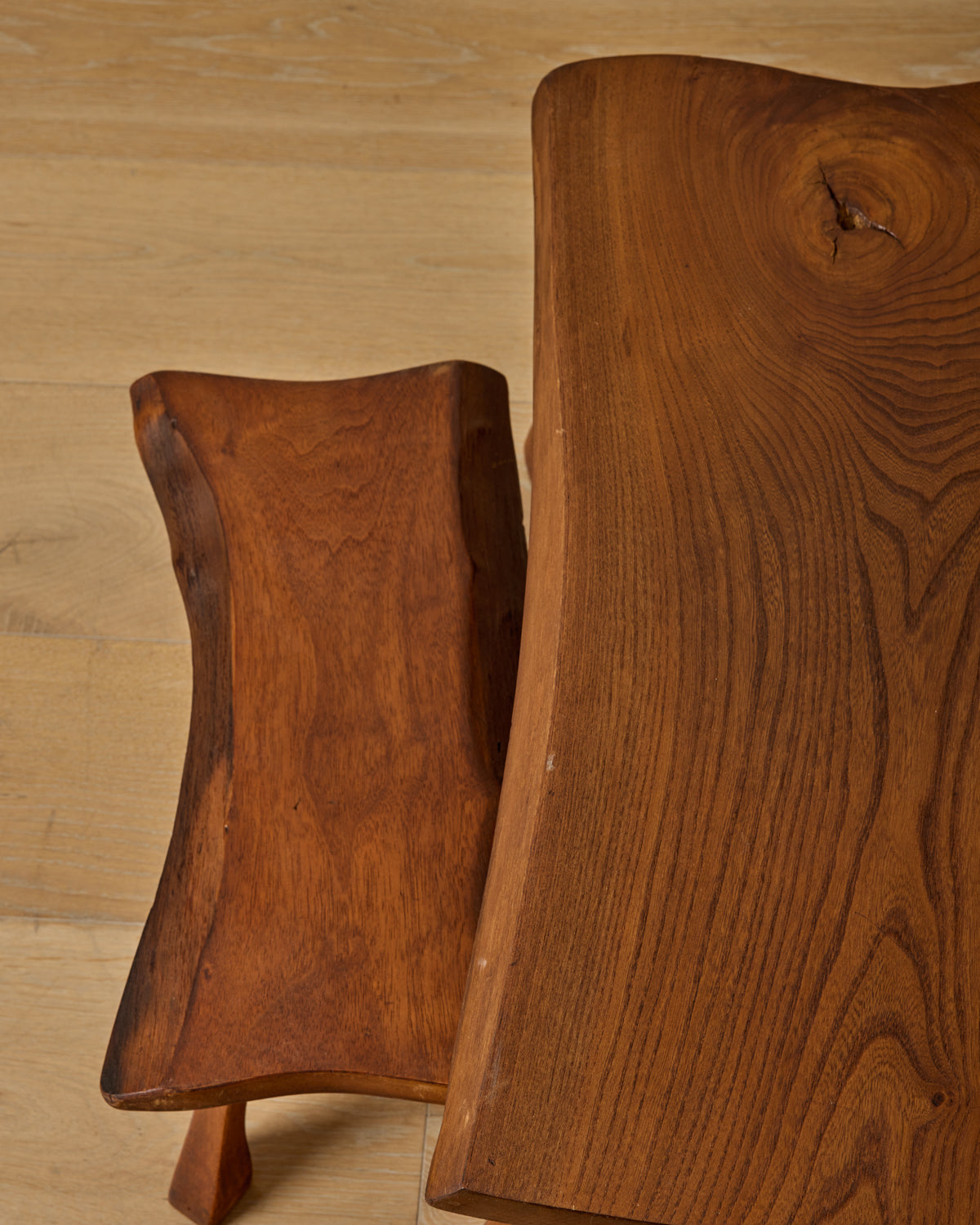 Pair of Brutalist Nesting Tables
