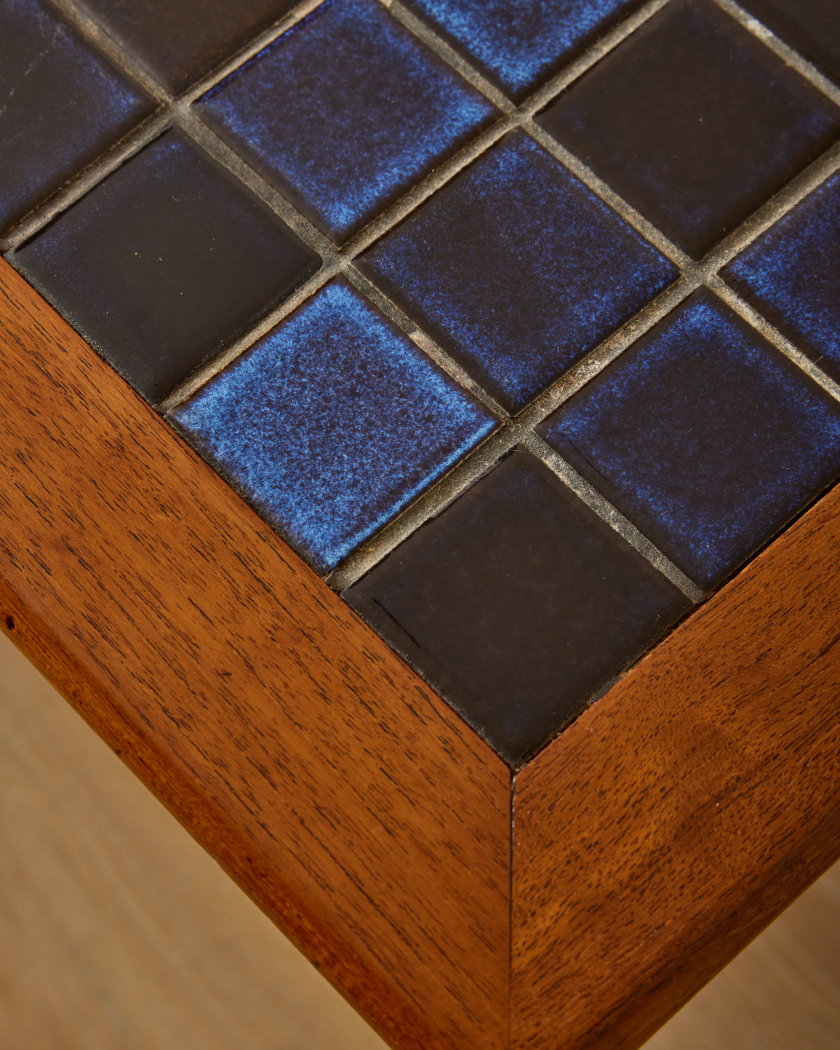 Danish Nesting Tables with Ceramic Tops - Set of 3