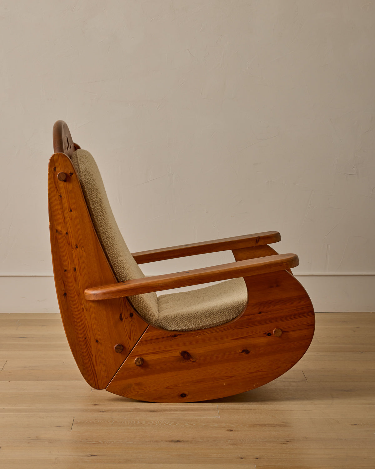 Brutalist Rocking Chair by Wasa Möbel