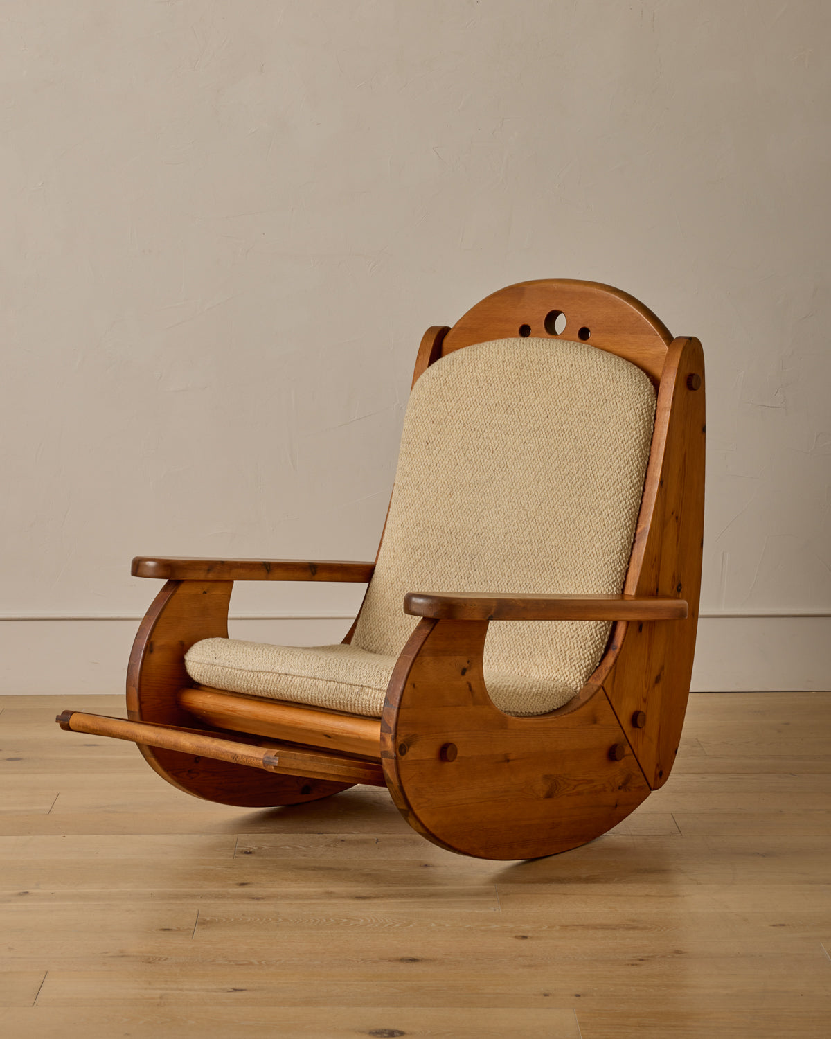 Brutalist Rocking Chair by Wasa Möbel