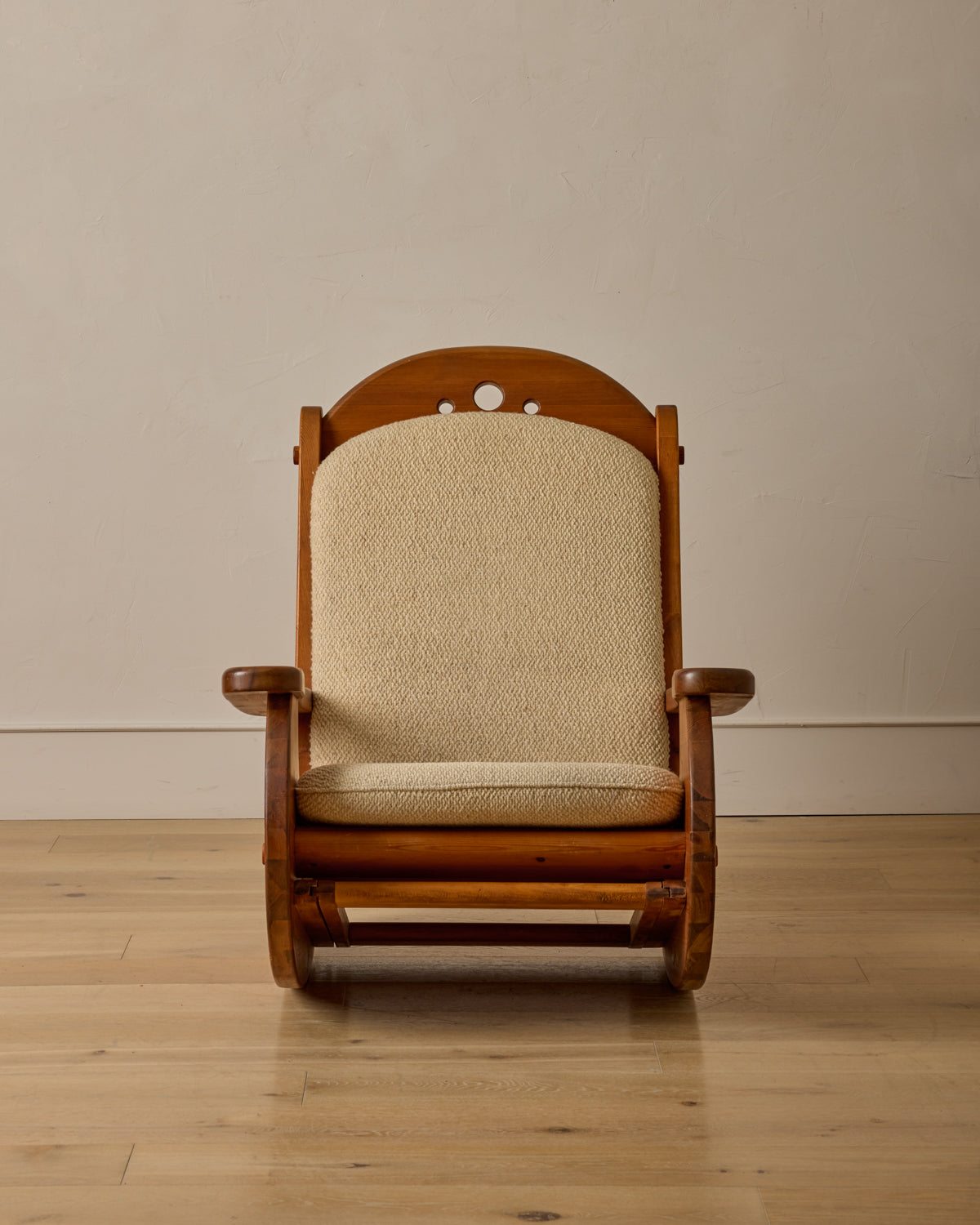Brutalist Rocking Chair by Wasa Möbel