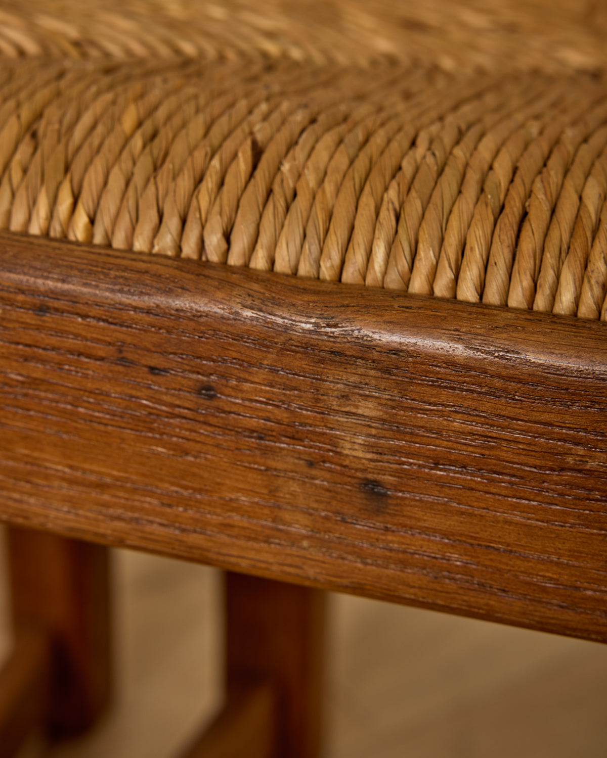 French Oak Dining Chairs - Set 8